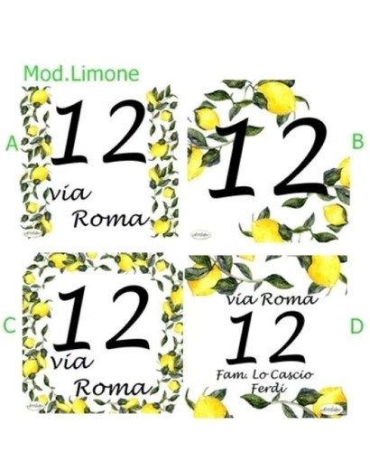 Numero civico ceramica - numero, numeri