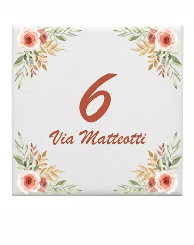 Numero civico ceramica - numero,