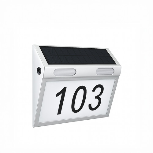 Targa numero civico - solare, led