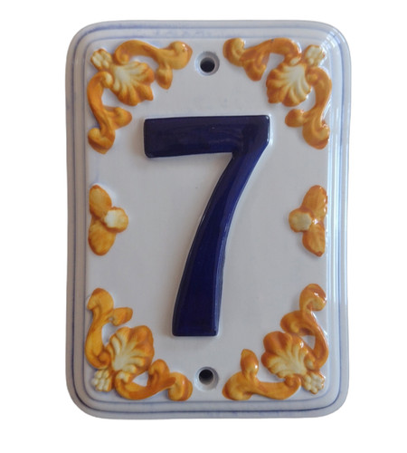 Numero civico ceramica - in,