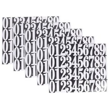 5 Sheets Numeri Civici Da