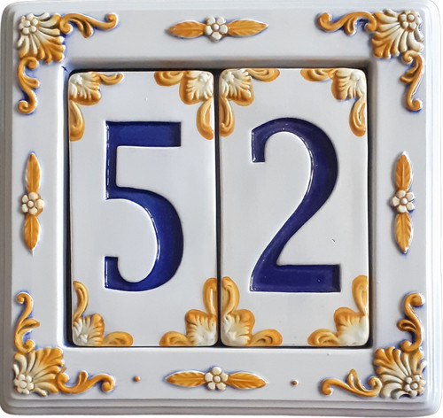Numero civico ceramica - numero, da