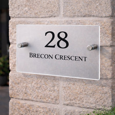 Targa numero civico acrilico