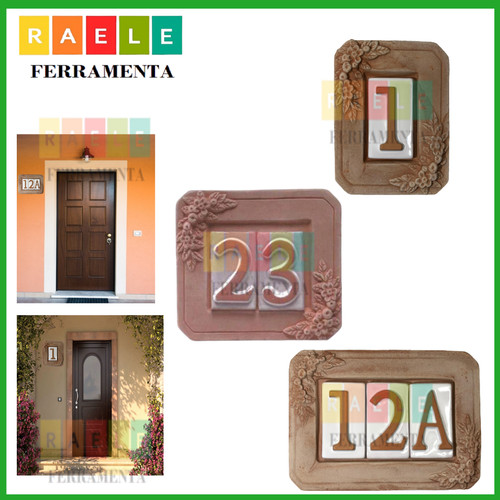 Numeri civici ceramica - in,